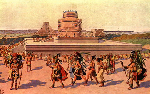 An artists impression of ancient Mexicans