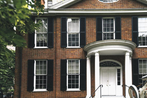 brick-home-with-columns Sliding Doors For Interior Doors