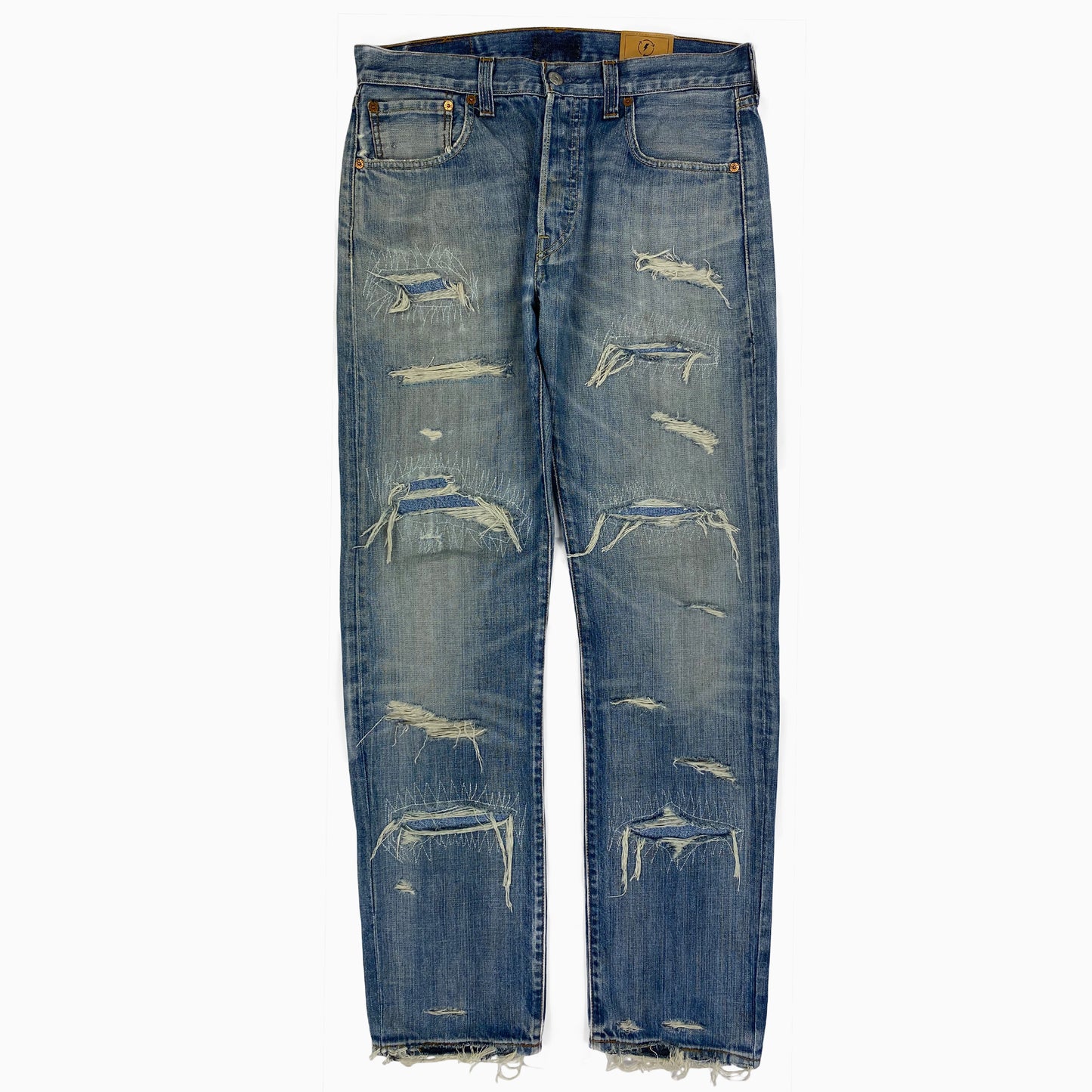 Levi's 501 Rip & Repair Patchwork Jeans ( x ) – denimfaygo