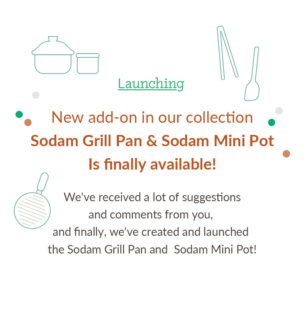 Modori 14cm Sodam Mini pot can be purchased individually to add to the collection, turning the original 3 pieces into 5 complete pieces. It is the best size for cooking small amounts of sauces and is also perfect for cooking ramen for one. The design of the double diverter is very convenient when pouring soups and sauces. It is safe for daily use (Certified to be free of toxic substances - lead-free, cadmium-free). Sodam collection has practical design and minimalist colours that will suit any kitchen. Modori is the key to designing your dream kitchen.