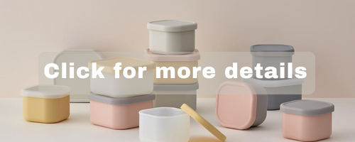 Modori silicone container - Designed to make meal preps easier -Food Storage Containers - Stackable - Space Saving - Microwaveable -Freezer, Dishwasher Safe - BPA Free silicone container - bento, lunch, food, plastic, rice boxes, containers