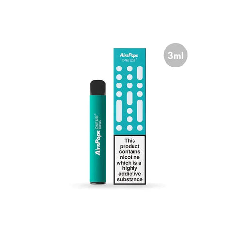 Spearmint AirsPops ONE USE 3ml Disposable | Smoke Organic Store
