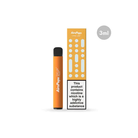 Freezy Orange in the AirsPops ONE USE 3ml 800 Puff Disposable | Smoke Organic Store