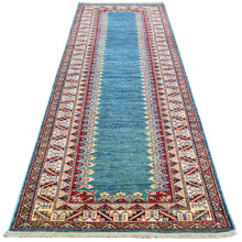 Load image into Gallery viewer, Hand-Knotted Fine Caucasian Super Kazak Design 100% Wool Rug (Size 2.9 X 9.11) Brrsf-1902