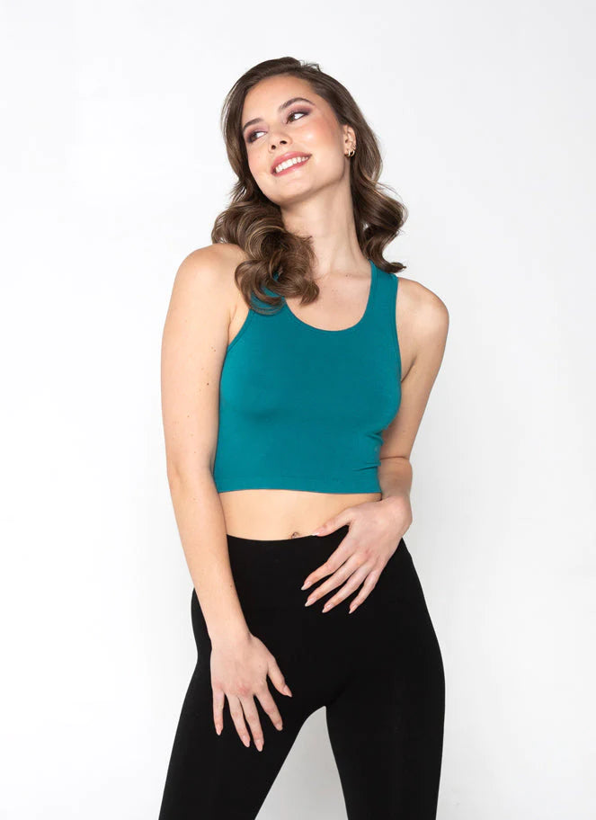 Waisted Dolman Top by KMW Green