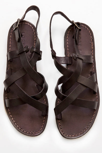 lost & found black tuscan criss cross sandal – Lost & Found