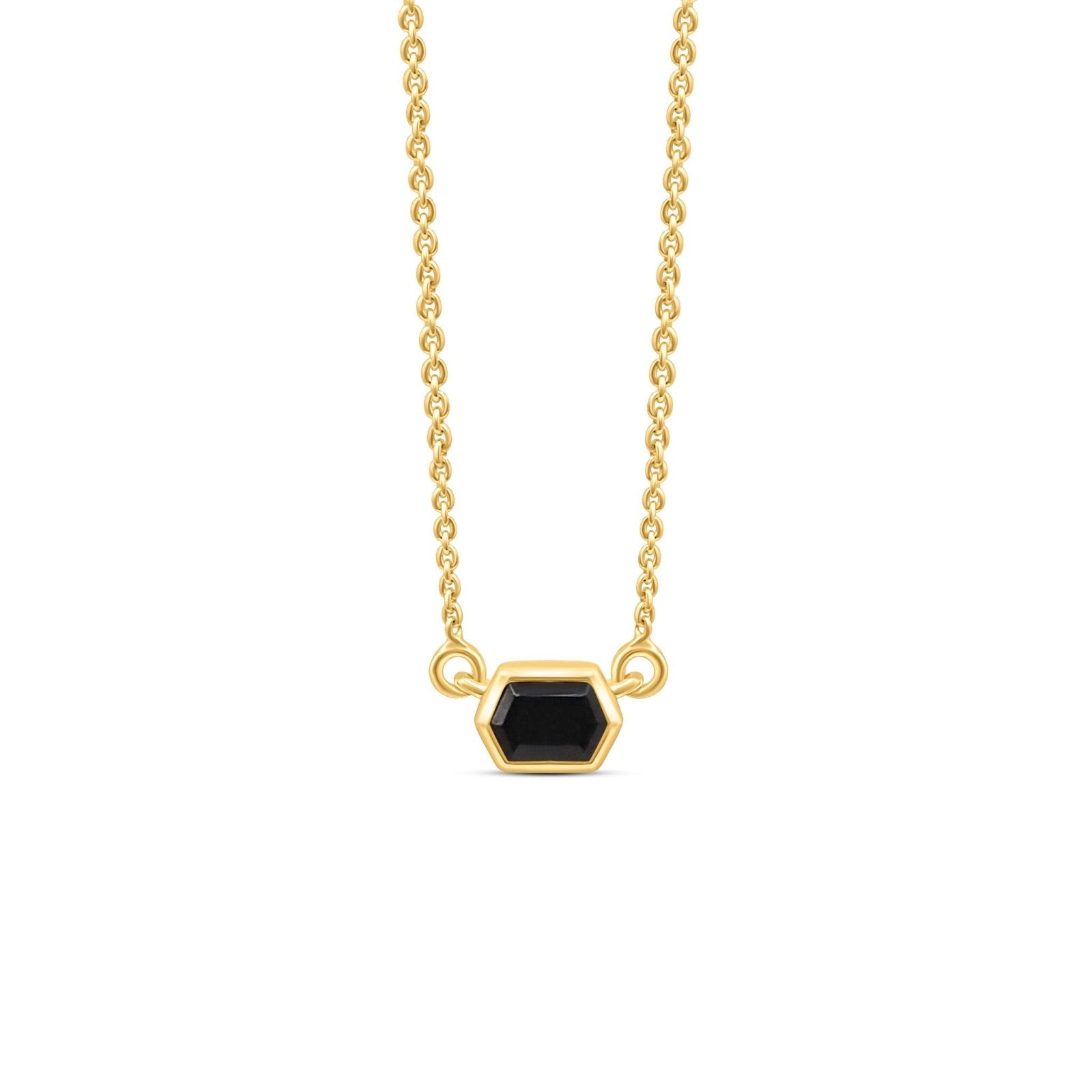 Pure Alhambra pendant 18K yellow gold, Onyx - Van Cleef & Arpels