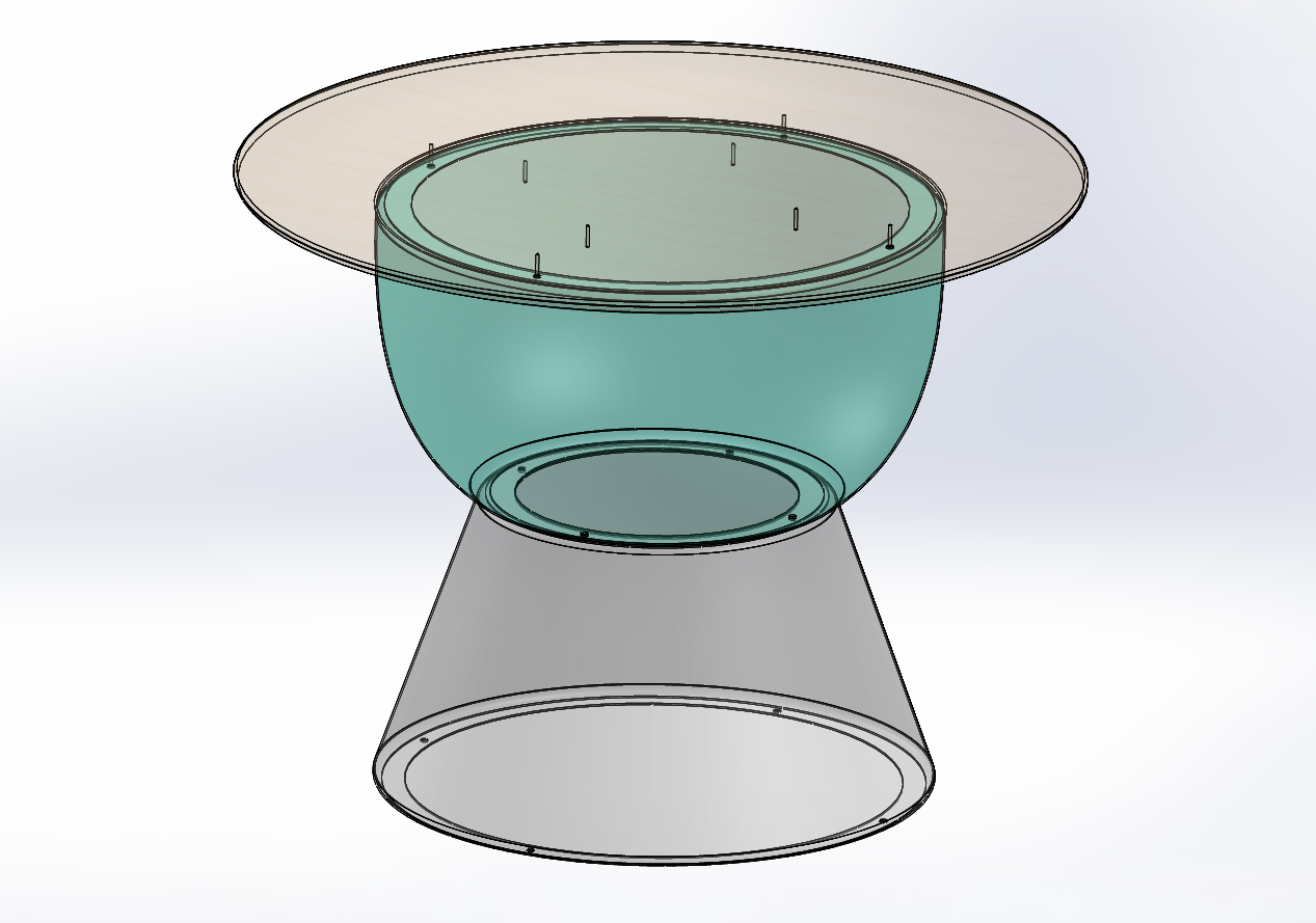 Flip Stool design in CAD transparency