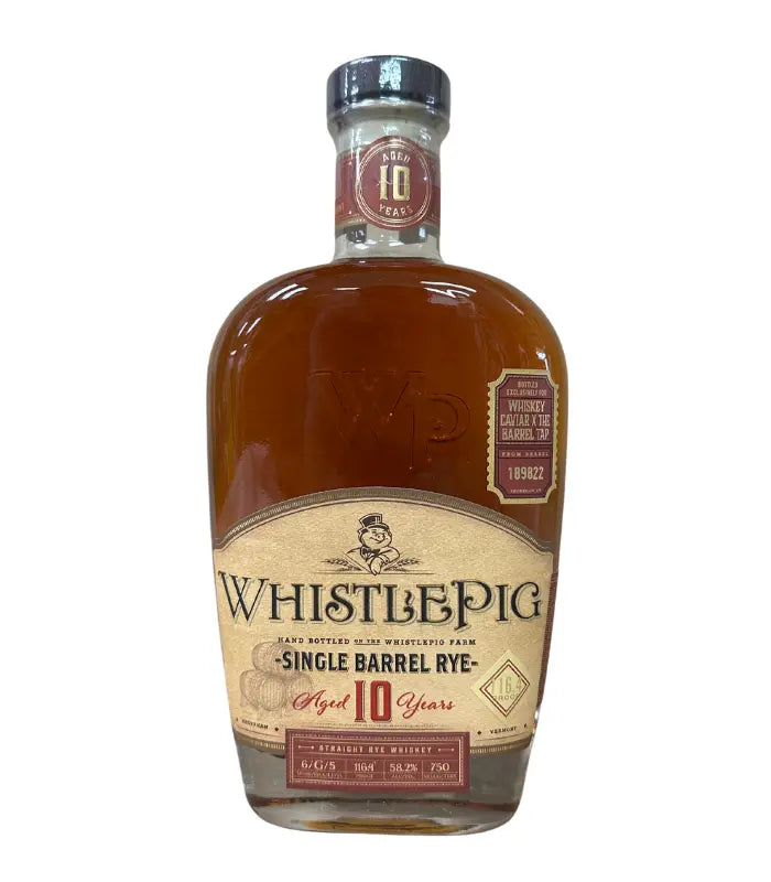 WhistlePig 10 Year Old "Pork Fiction" Single Barrel Rye Whiskey 750mL