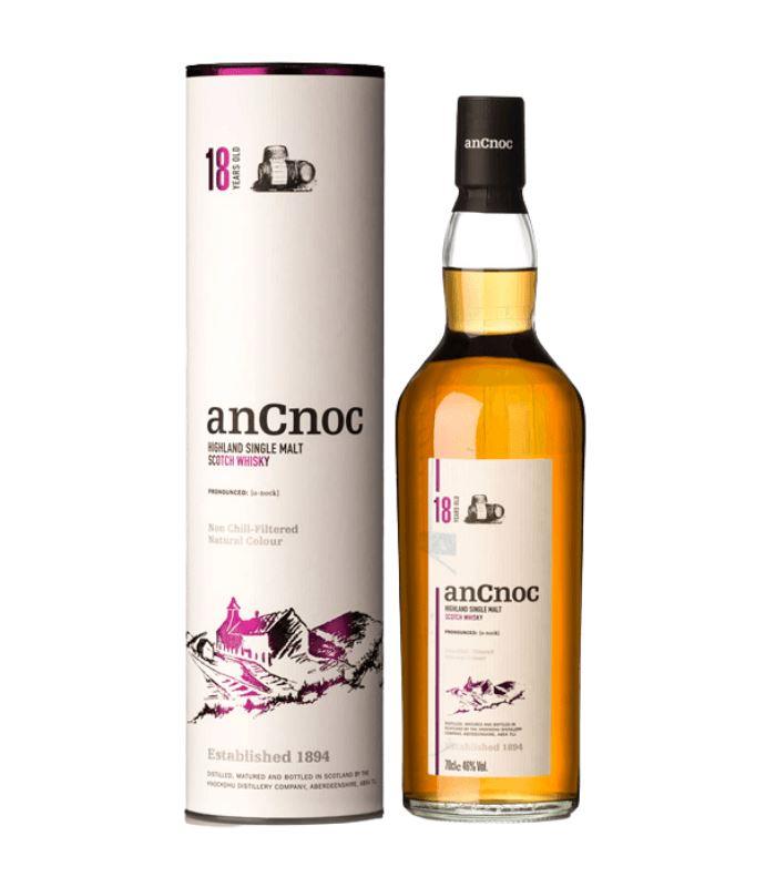 AnCnoc 18 Years Old Scotch Whiskey 750 mL