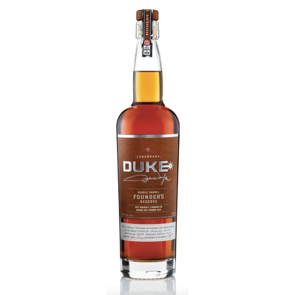 Duke Grand Cru Double Barrel Founders Reserve Rye Whiskey 750mL