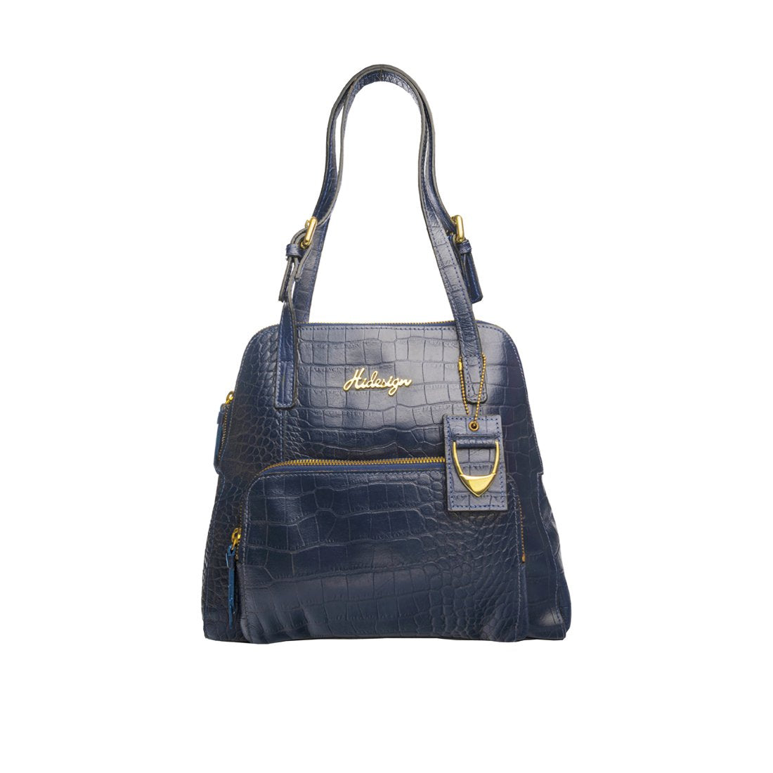 hidesign blue handbag