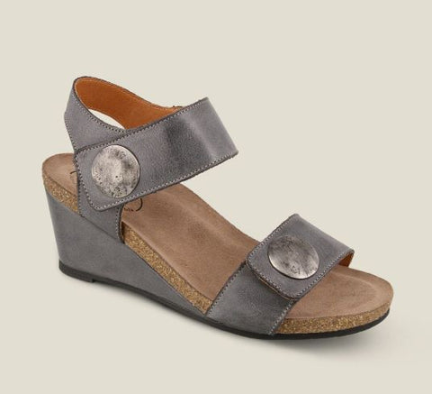 Taos Carousel 3 Leather and Cork Wedge Sandals