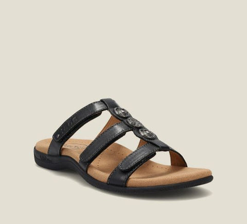 Taos Prize 4 Leather Sandals with Metal Medallion Details