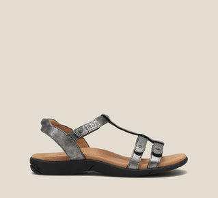 Load image into Gallery viewer, Outside image of Trophy 2 Pewter Sandals 6
