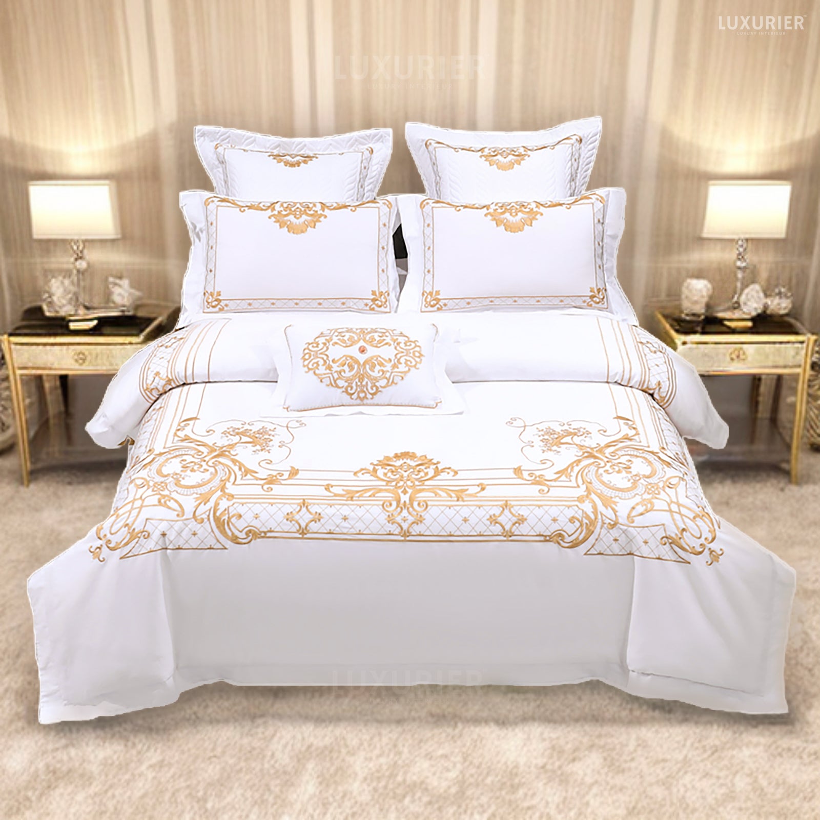 Royal Ira Egyptian Cotton Duvet Cover Set – Level Decor