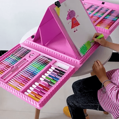 Kit De Pintura Para Niños De 208 Pcs Set De Arte De Manualidades