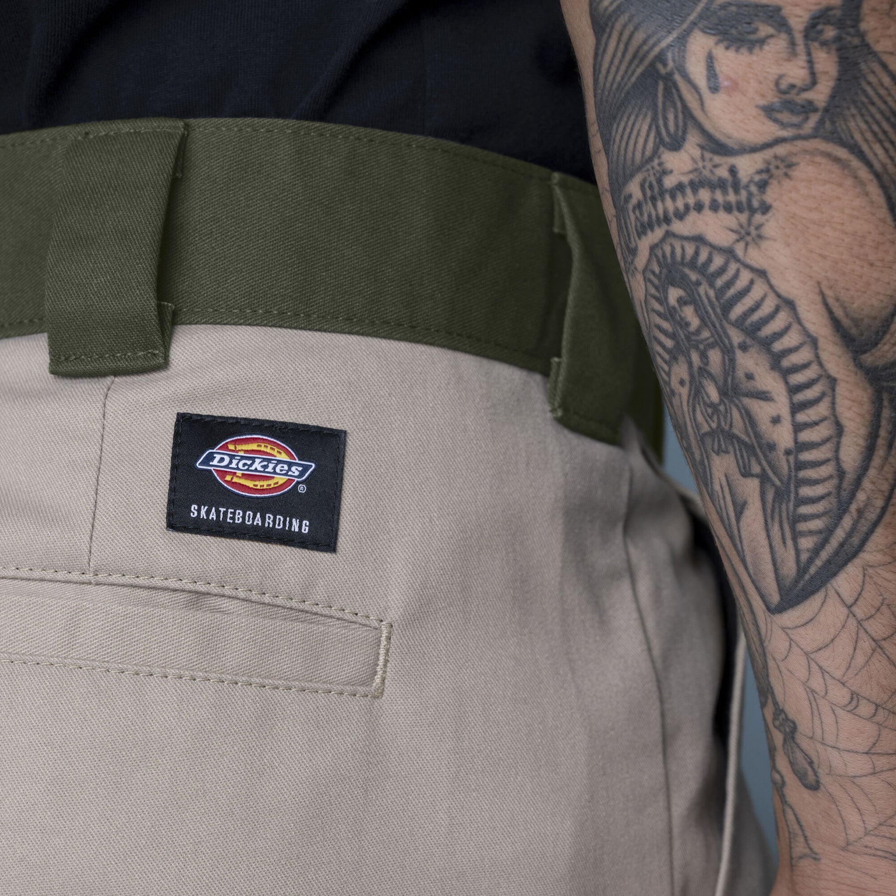 Dickies Ronnie Sandoval Double Knee Pants - Olive Green/Black Color Bl