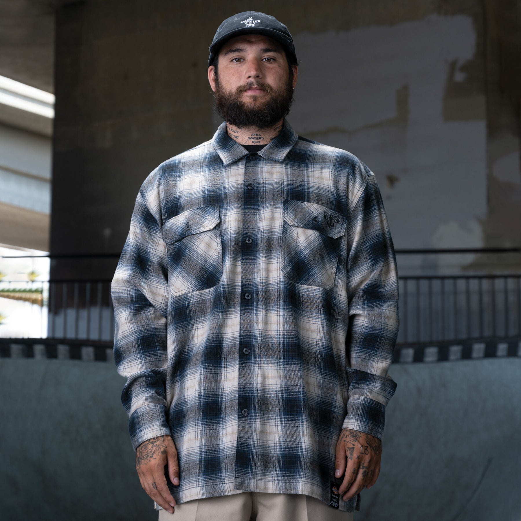 Vans Box Flannel Shirt Sycamore Black