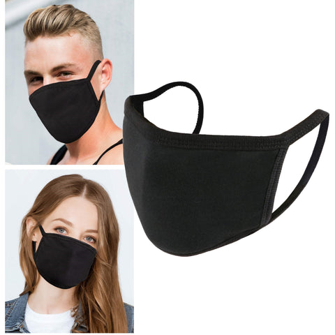 Reusable Face Mask Black Pattern with Valve Breathing Filter - TDI, Inc