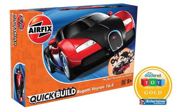 airfix quickbuild bugatti veyron supercar plastic model kit