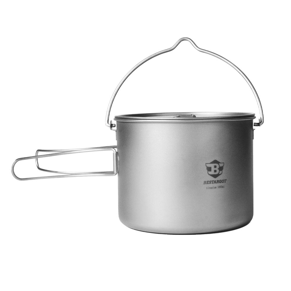 Stainless Steel Camping Cookware Set, 4-piece Camping Pot Pan Set, 600 –