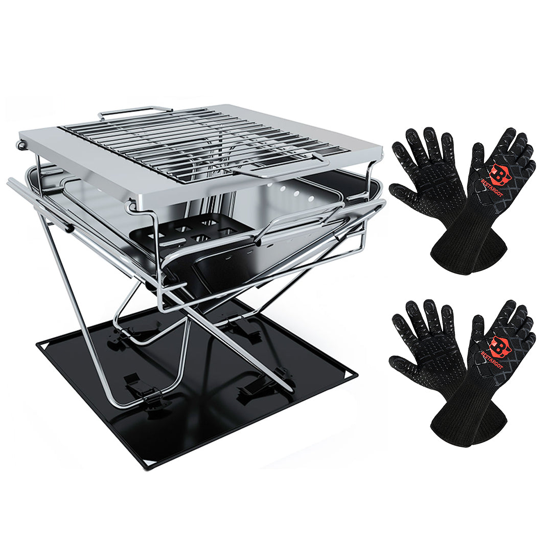 Primal Grilling Gloves, Ultra Heat Resistant Grill & Oven Mitts, Virtu