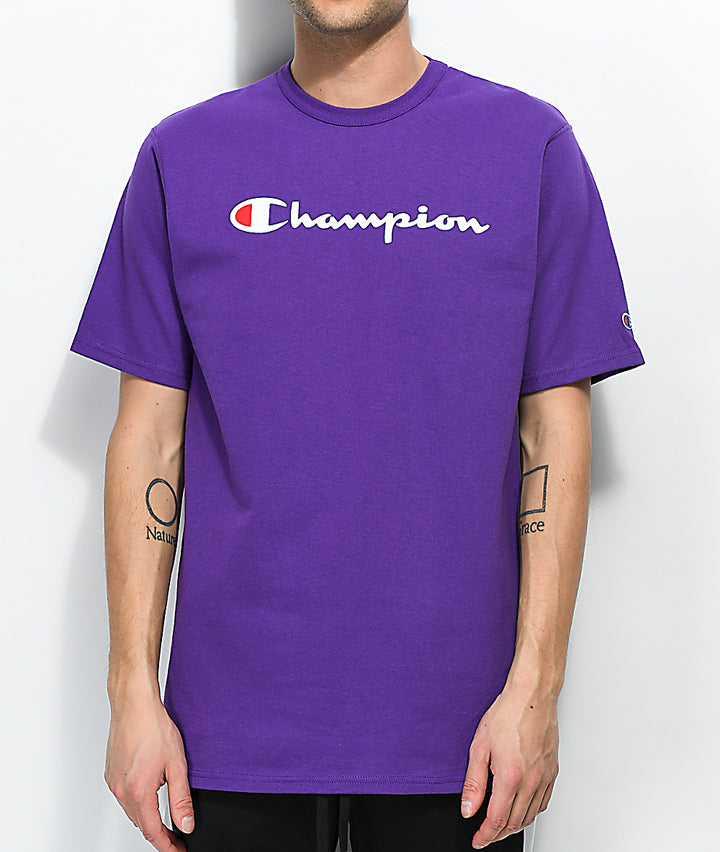 champion purple tee