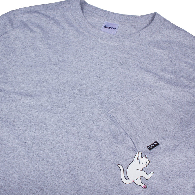 RIPNDIP: Hang in There L/S (Athletic Heather) – The Nines