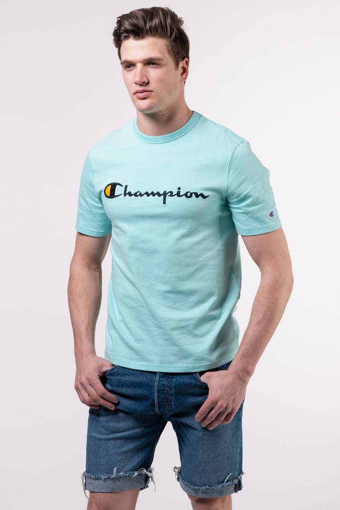 champion embroidered logo tee