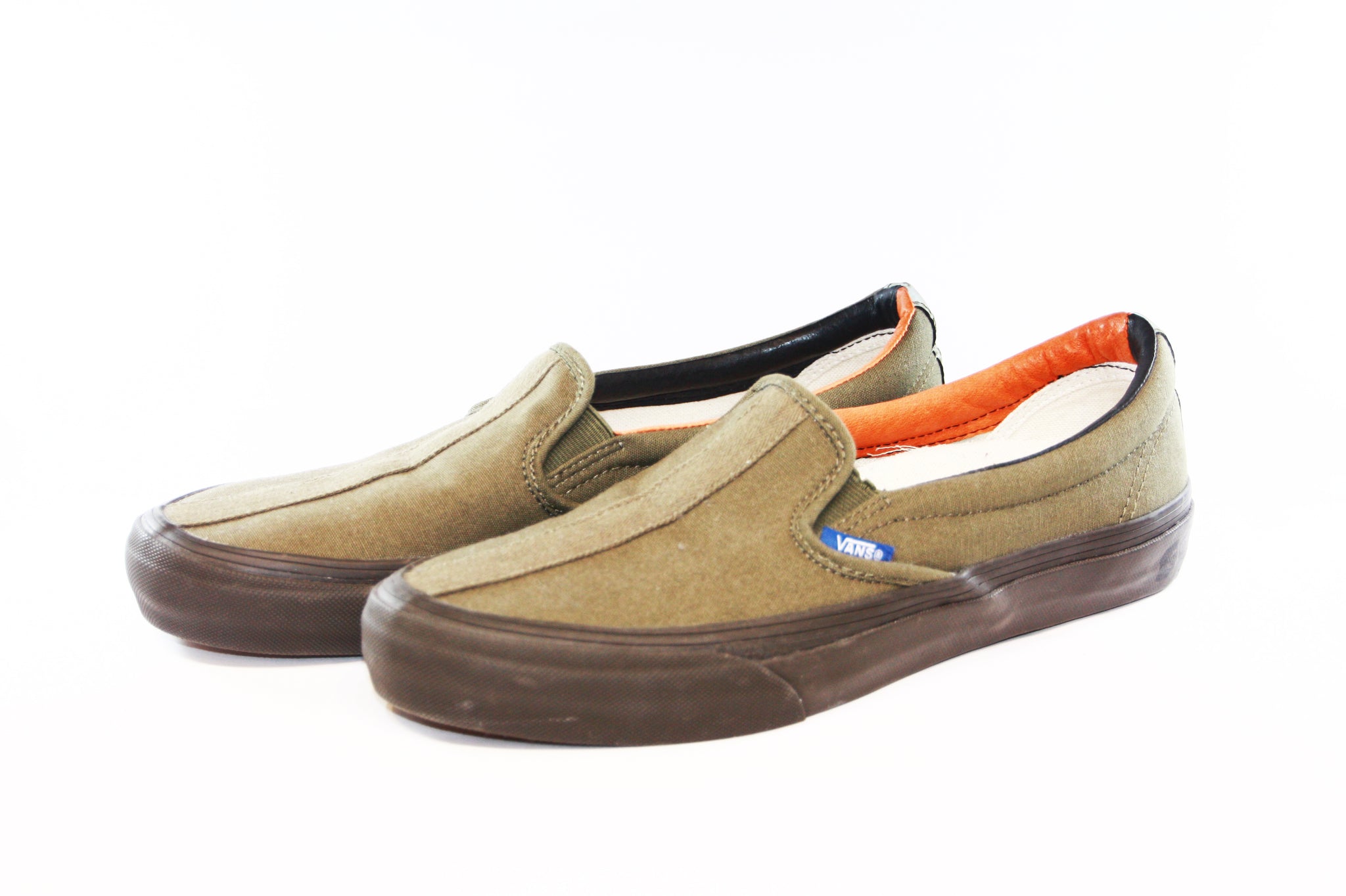 khaki slip on shoes