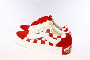 vans old skool red marshmallow