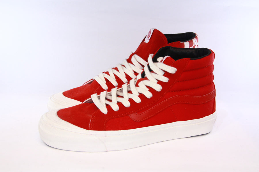 vans vault red checkerboard