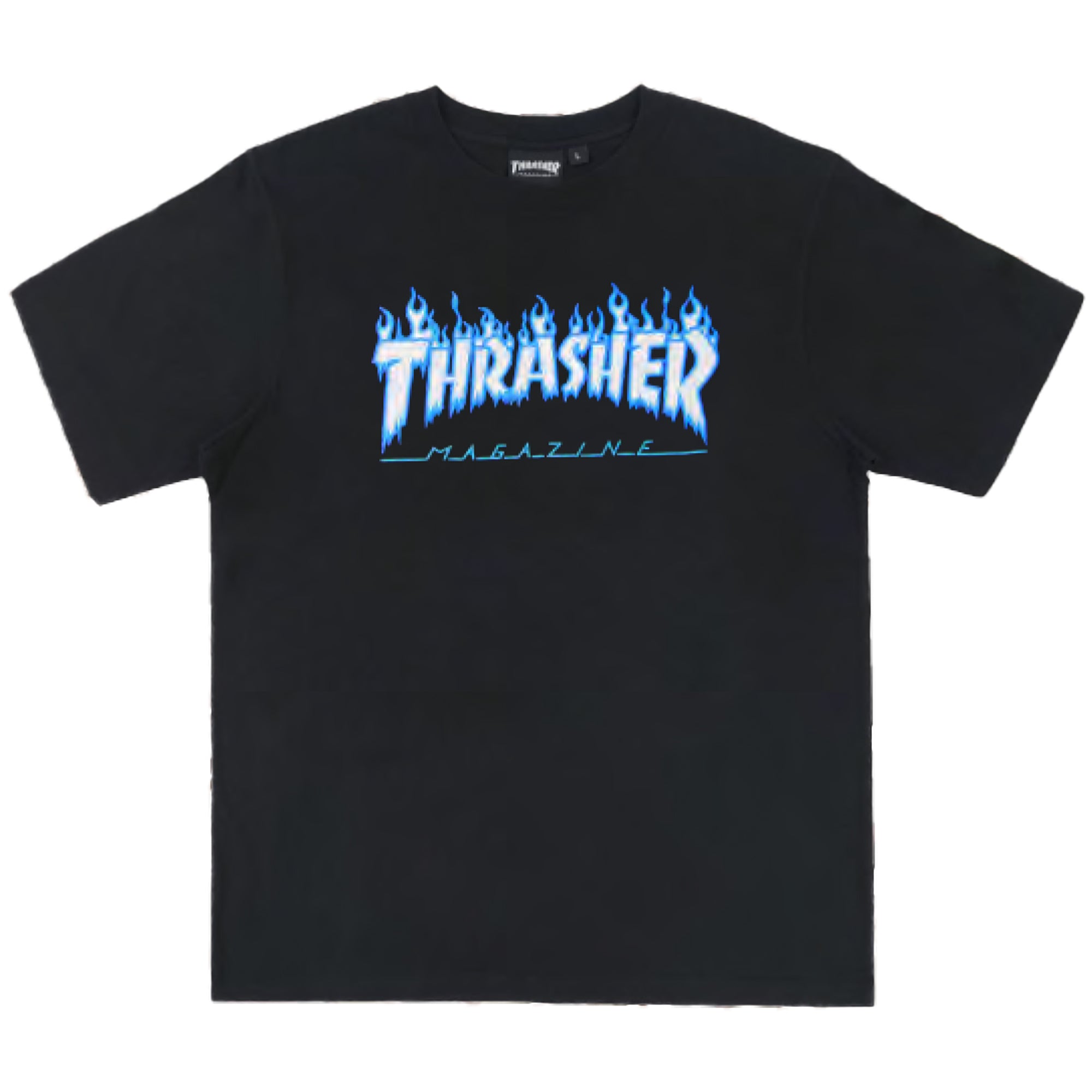 Thrasher: Icey Flame S/S T-shirt (Black) – The Nines