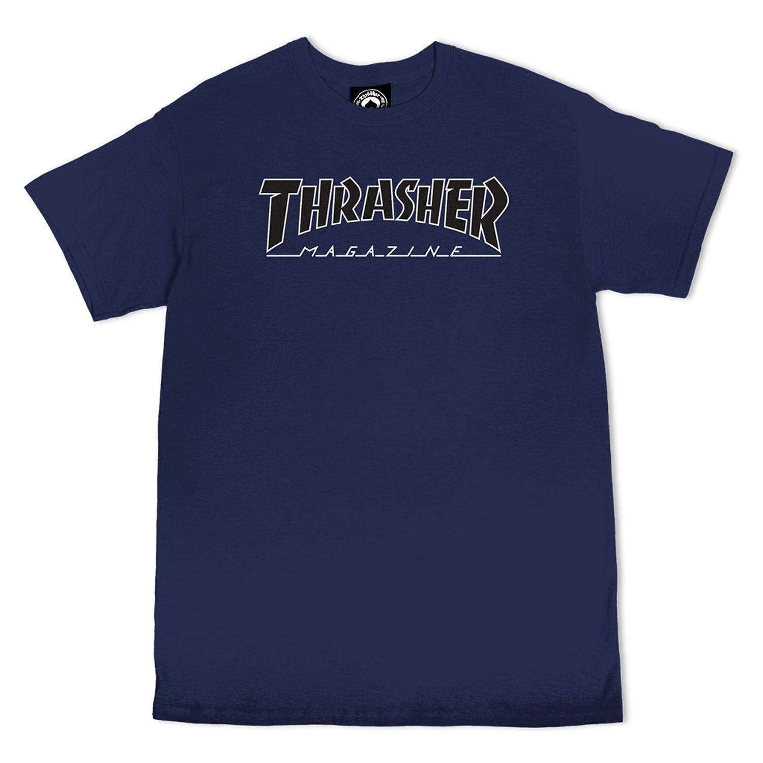 Thrasher : Outline T-Shirt (Navy/Black) – The Nines