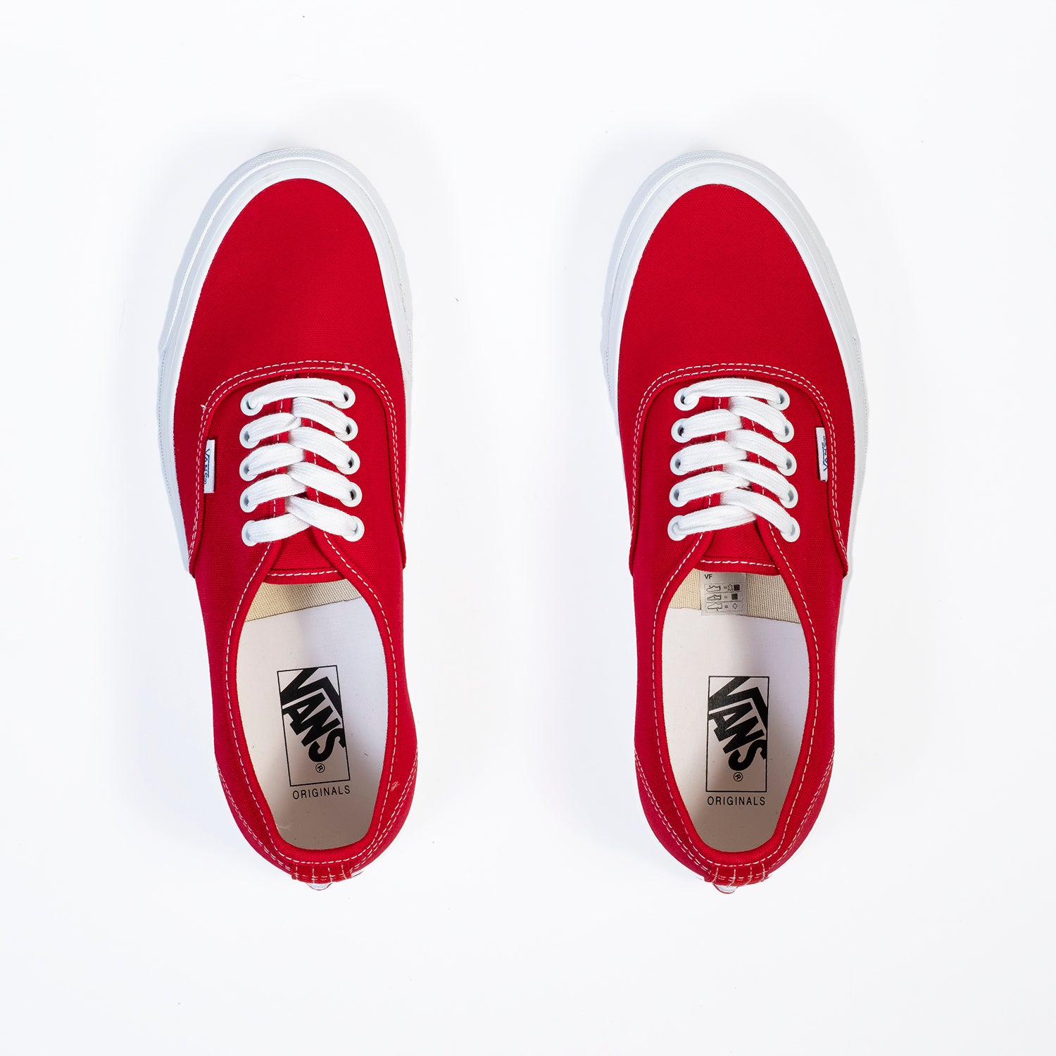 vans authentic white and red