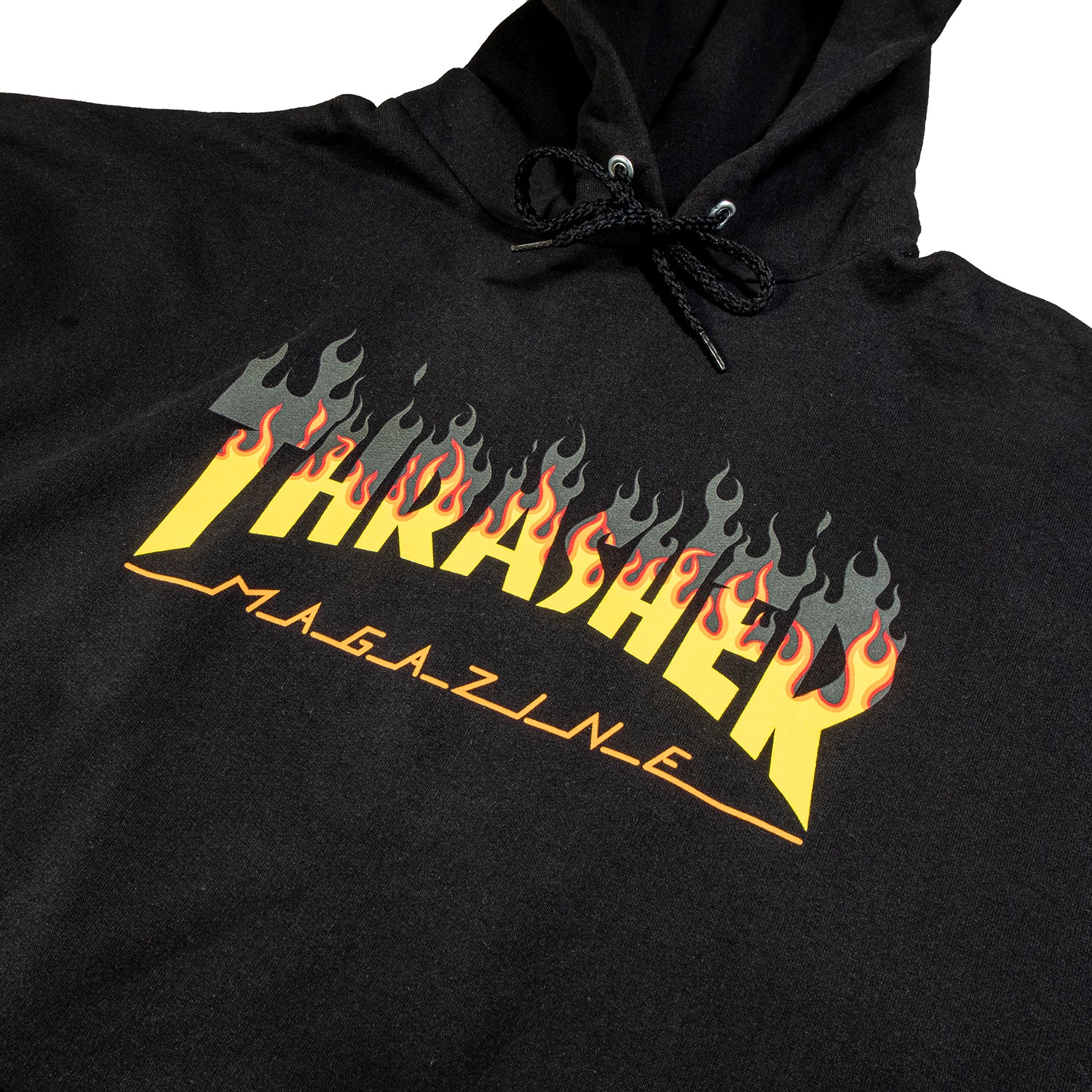 thrasher bbq flame black hoodie