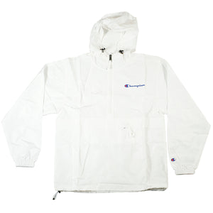 white champion packable jacket