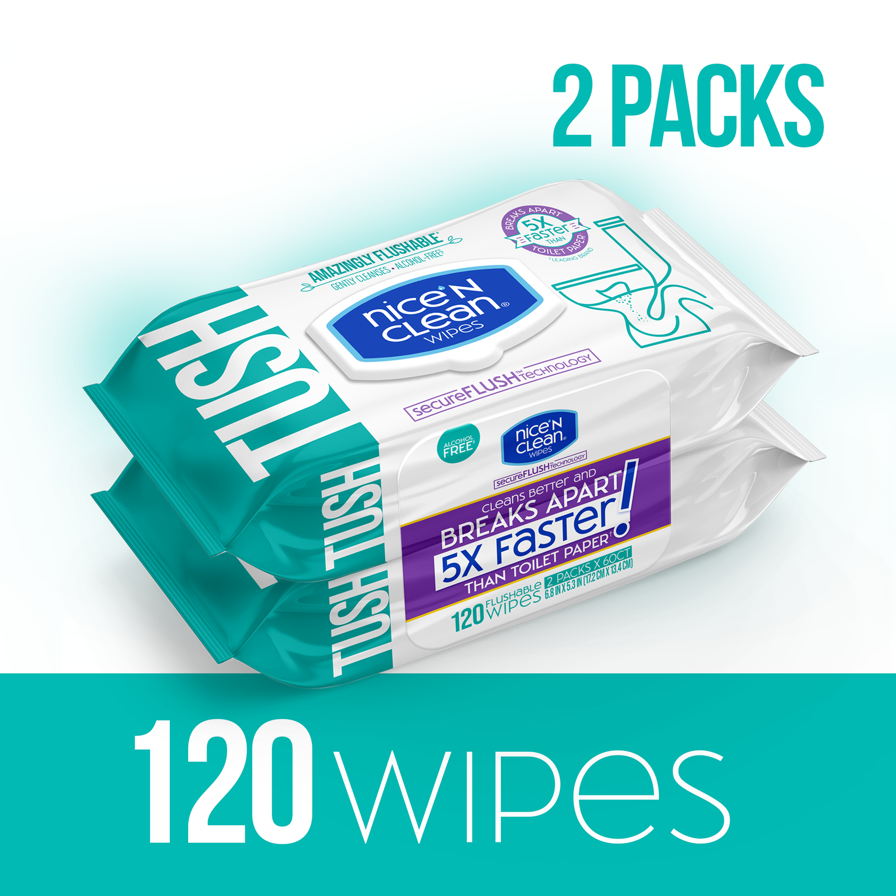 Nice 'n Clean SmudgeGuard Lens Cleaning Wipes (100 Total Wipes) |  Pre-Moistened Individually Wrapped Wipes | Non-Scratching & Non-Streaking |  Safe for