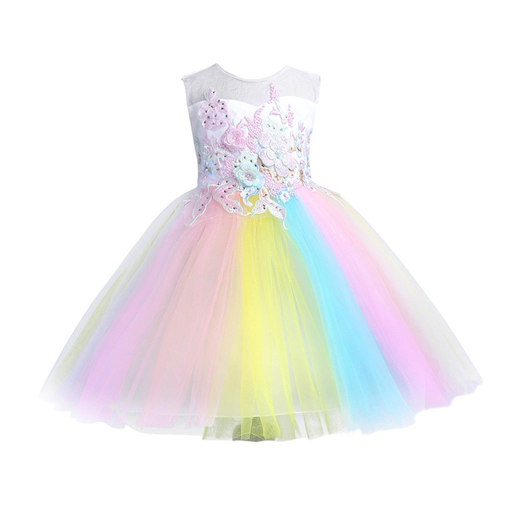 pastel rainbow dress