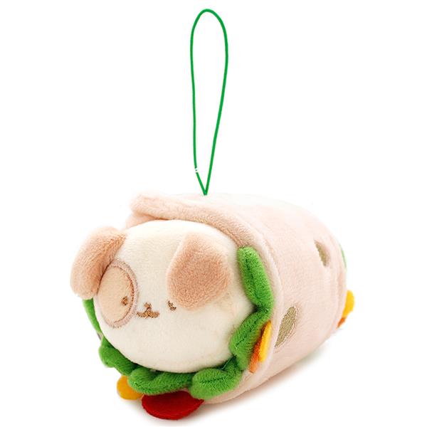 Anirollz - Puppiroll Burrito Plush Keychain (Mini)
