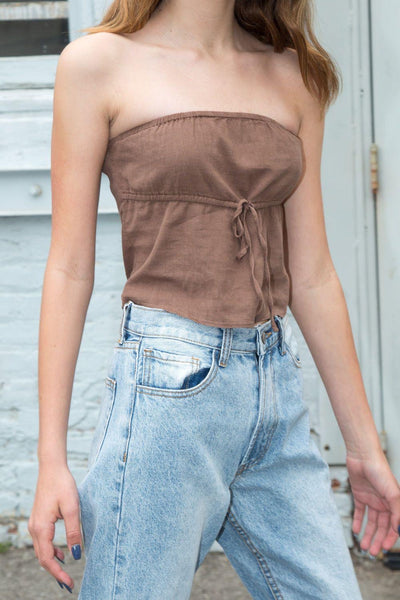 brown brandy melville top