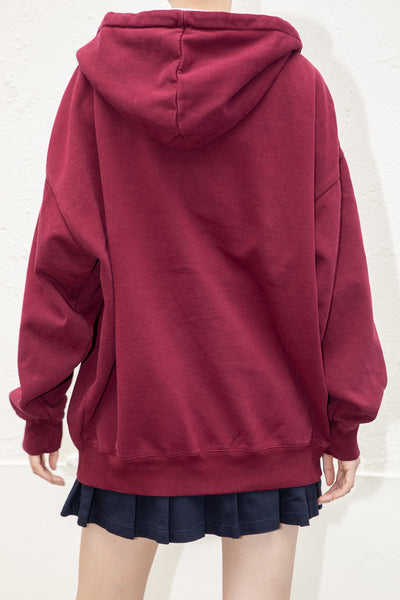 carla hoodie red