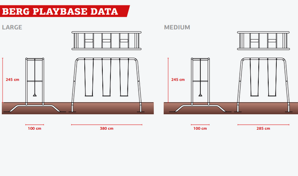 berg playbase climbing frames - overview