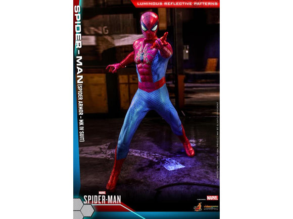 **CALL STORE FOR INQUIRIES** HOT TOYS VGM043 MARVEL SPIDER-MAN VIDEO GAME SPIDER-MAN SPIDER ARMOR MARK IV 1/6TH SCALE FIGURE
