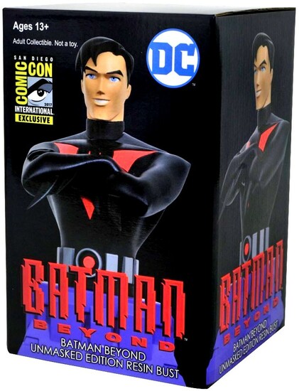 DIAMOND SELECT BATMAN BEYOND UNMASKED EDITION RESIN BUST 2017 SDCC EXC –  Cards and Comics Central
