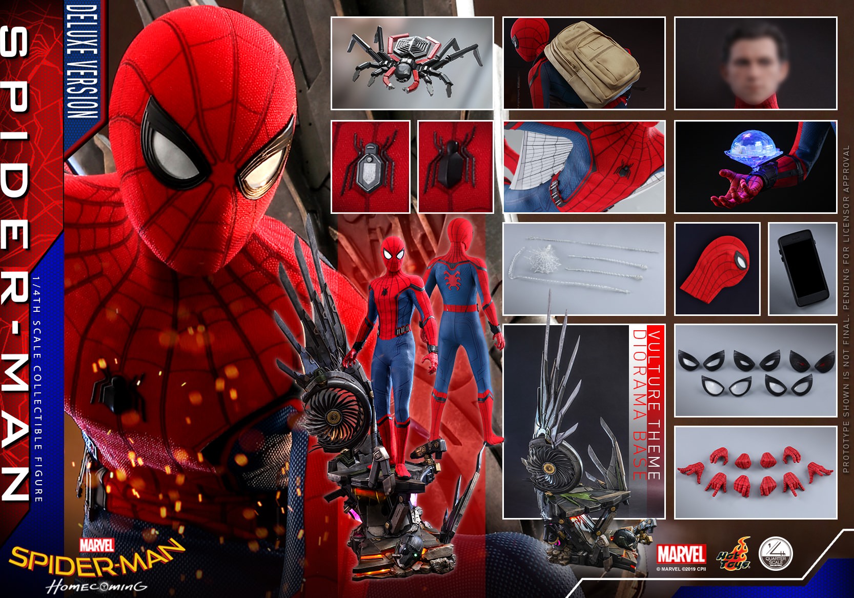 CALL STORE FOR INQUIRIES** HOT TOYS QS15 MARVEL SPIDER-MAN HOMECOMIN –  Cards and Comics Central