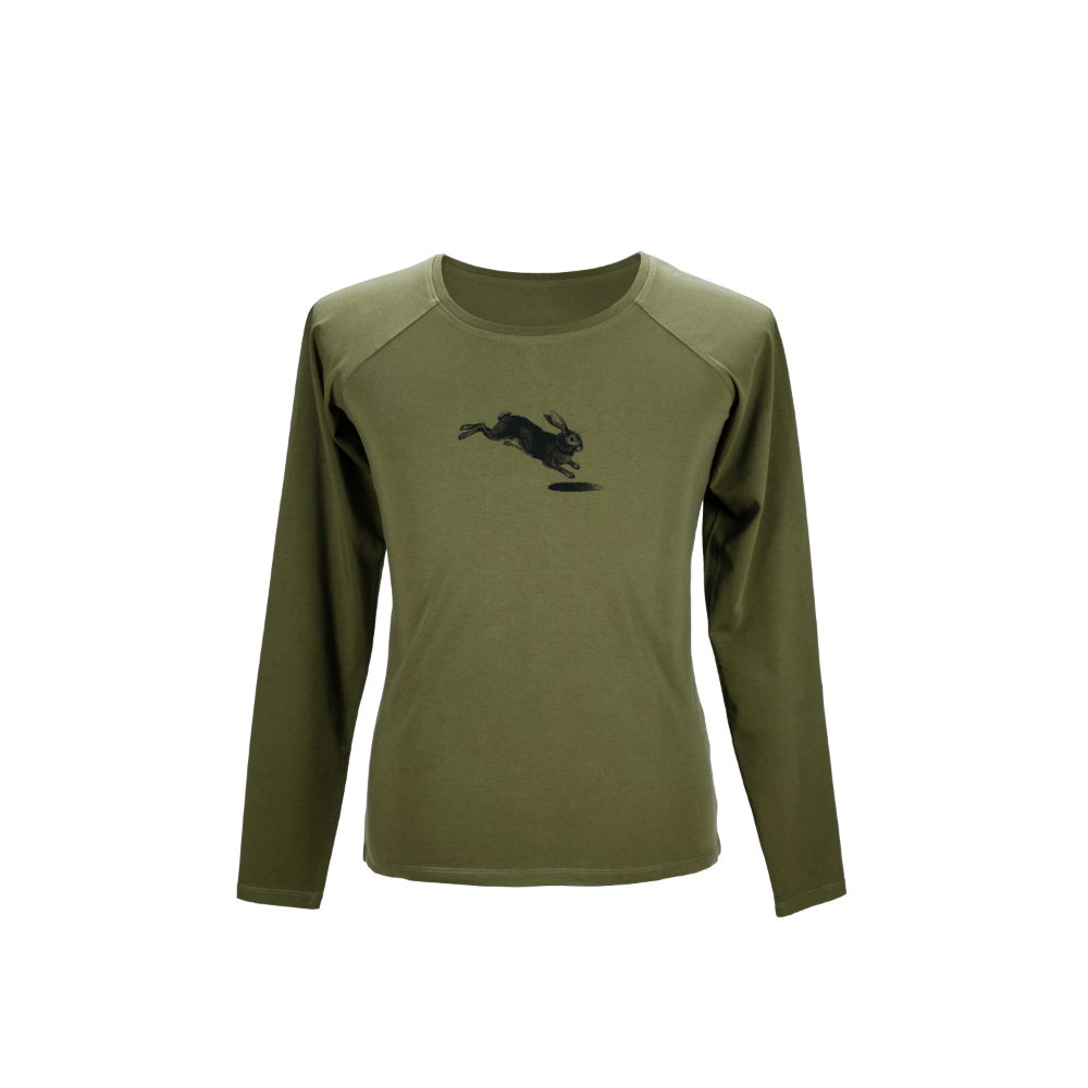 Illustrated Long Sleeve Olive