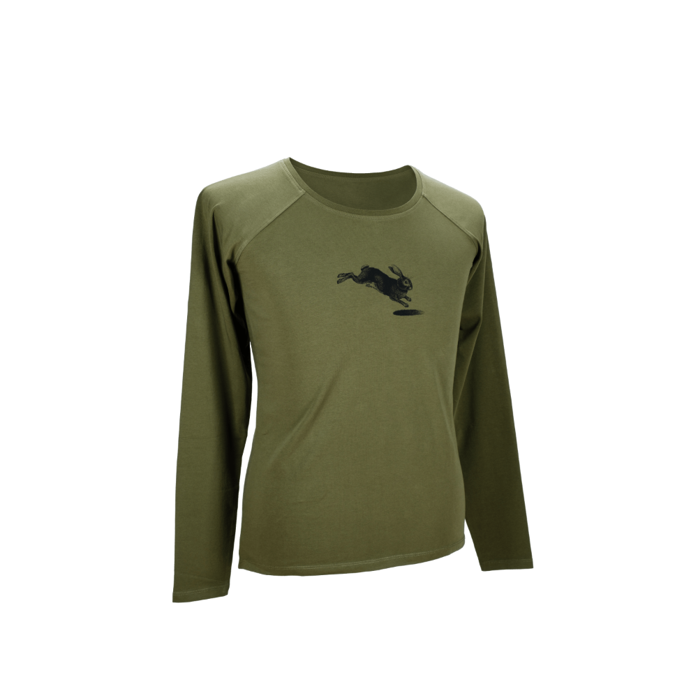 Illustrated Long Sleeve Olive