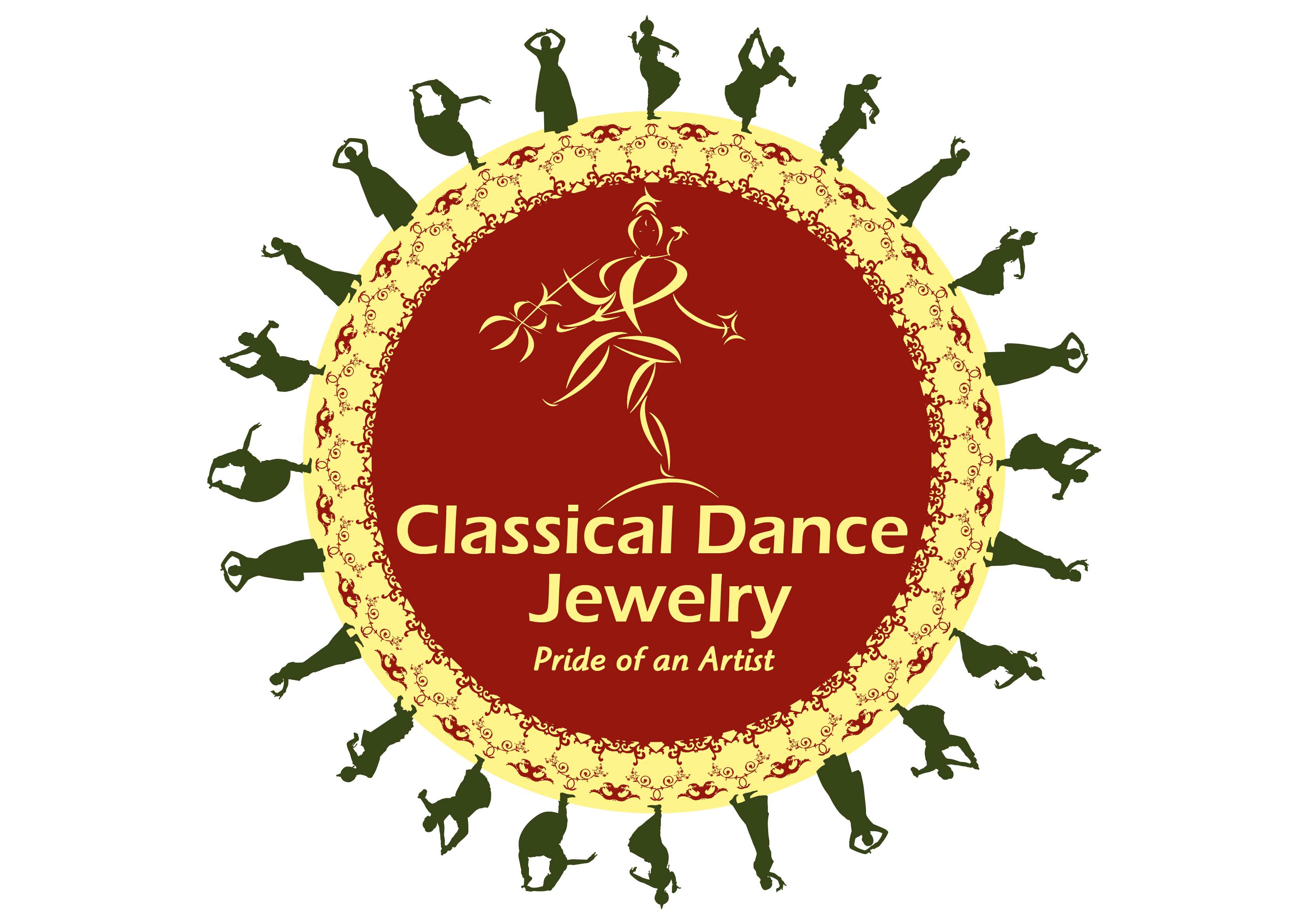 Ballet dancer logo design Royalty Free Vector Image